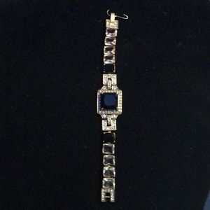 Jcrew black and crystal bracelet